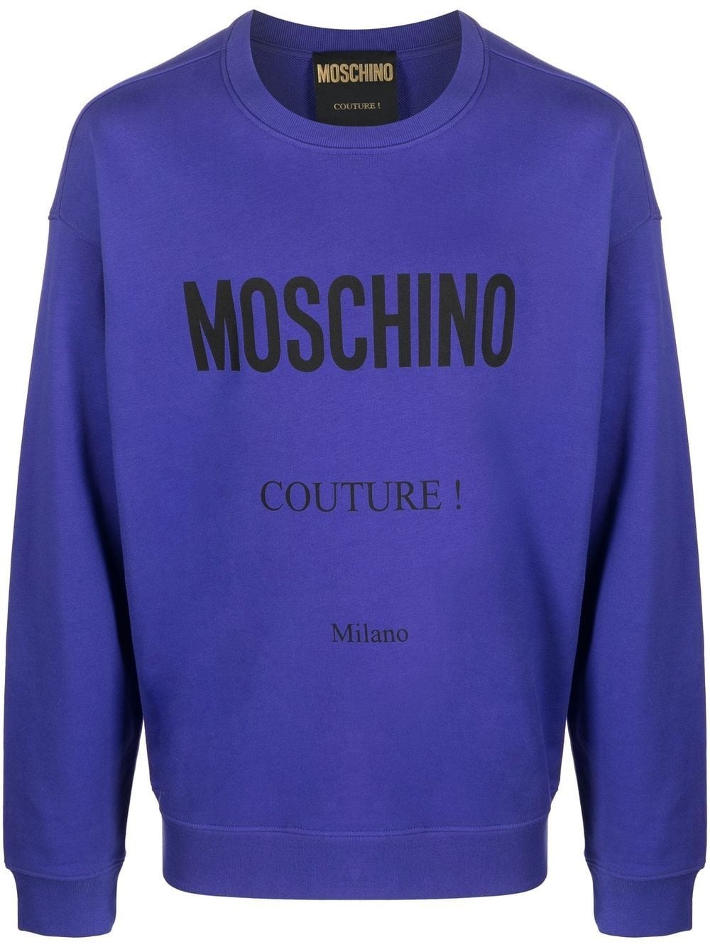 logo-print cotton sweatshirt - 1