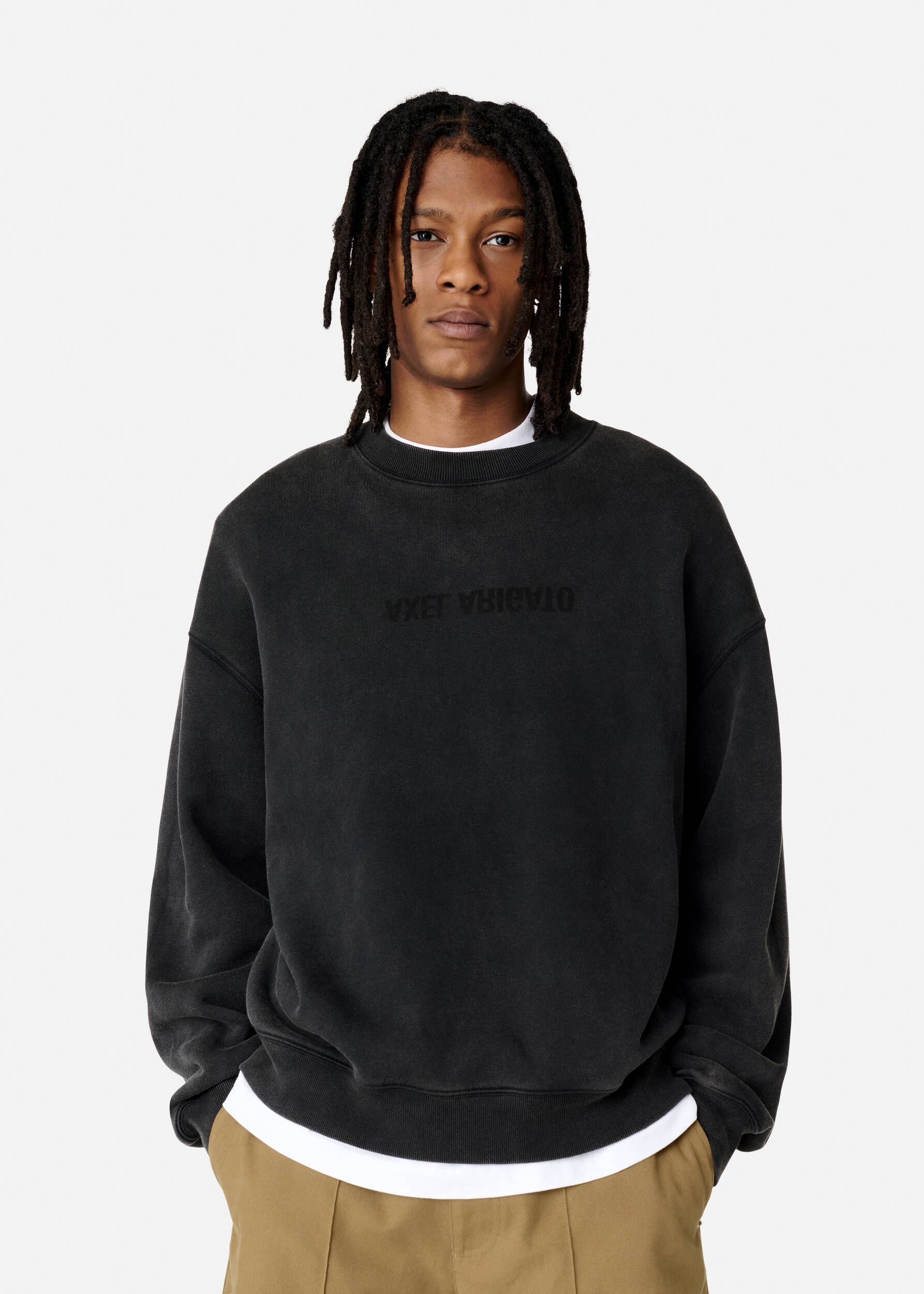 Distort Washed Sweatshirt - 2