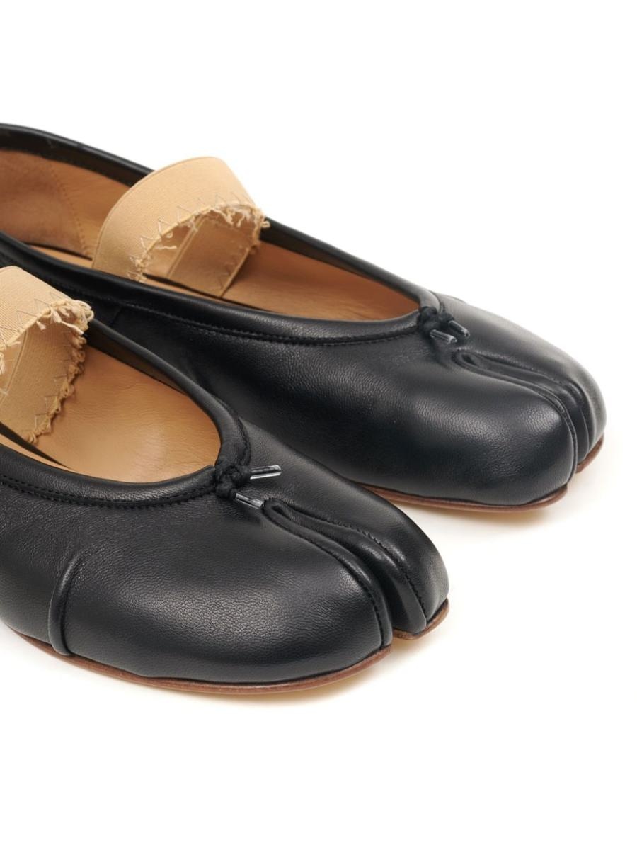 MAISON MARGIELA TABI LEATHER BALLERINA SHOES - 4