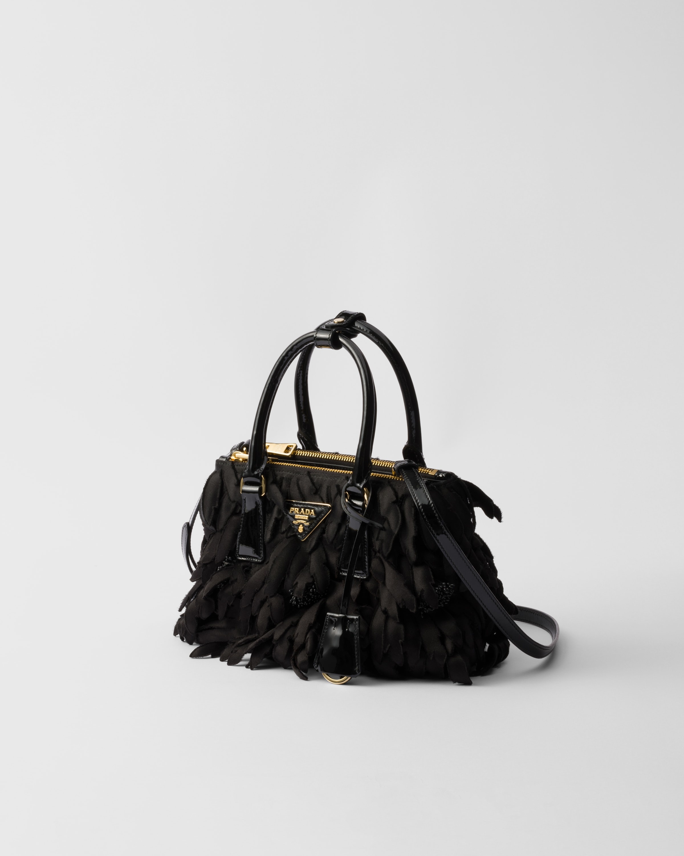 Satin and patent leather Prada Galleria mini-bag - 2