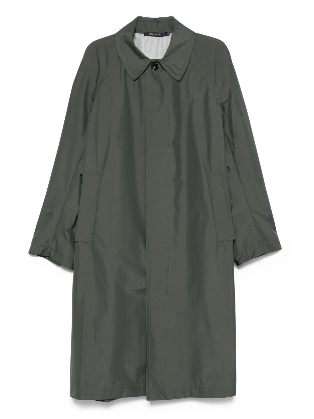 buttoned patch-pocket coat - 1