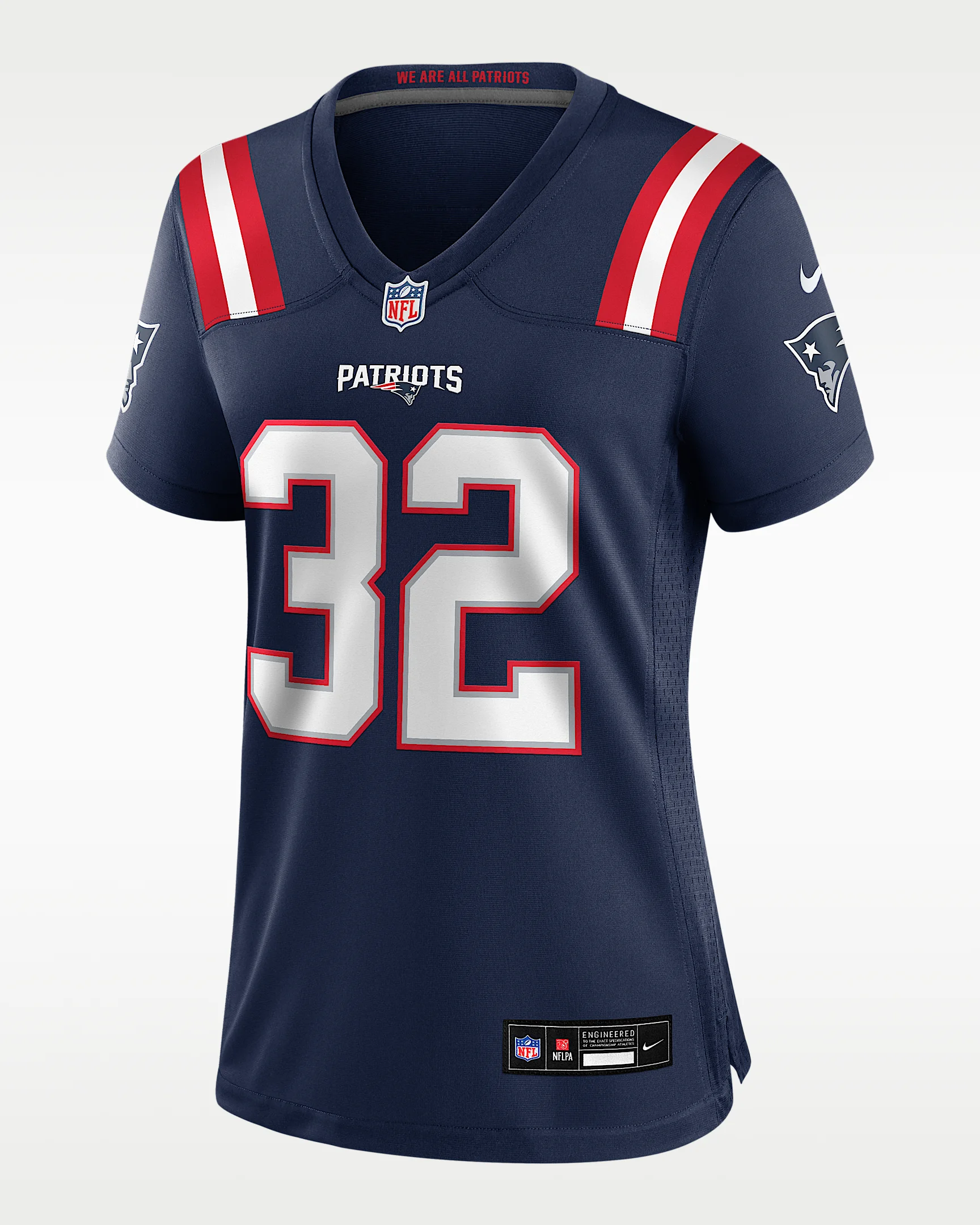 TreVeyon Henderson New England Patriots Women's Nike NFL Game Jersey - 1