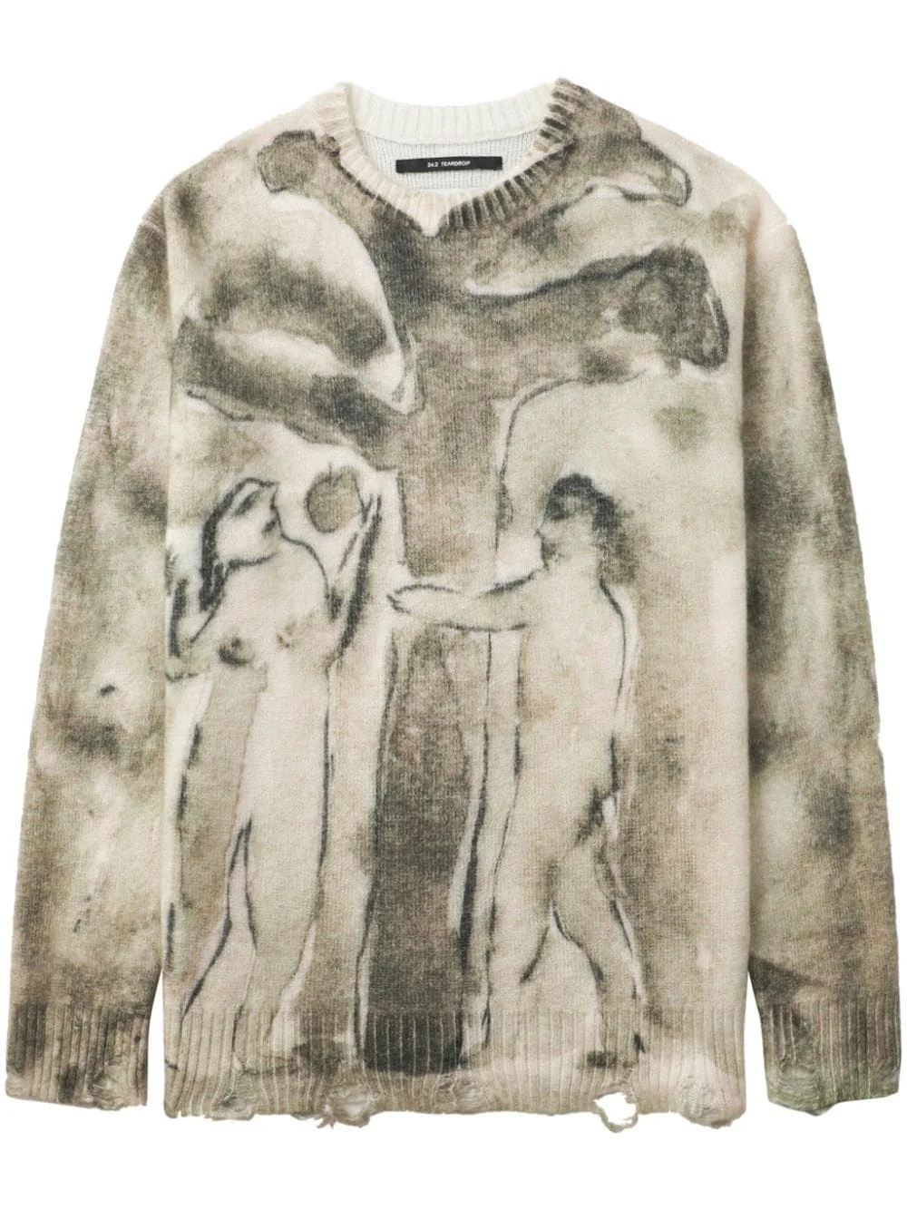 digital-print sweater - 1