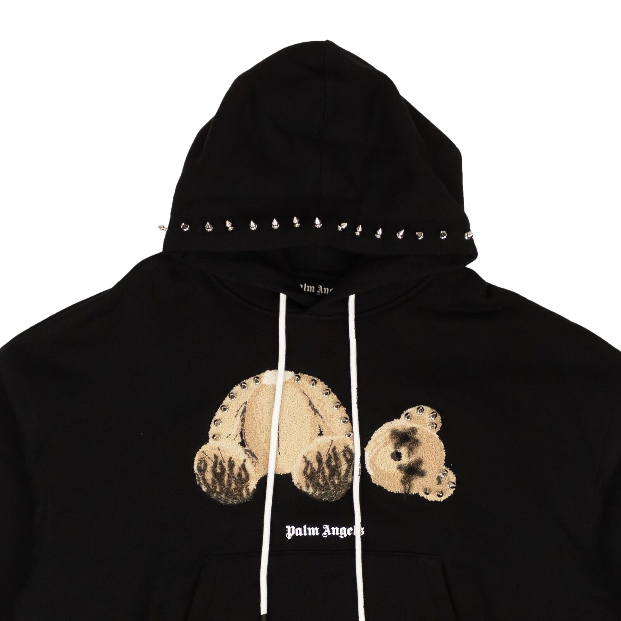 Palm Angels PA Punk Bear Hoody 'Black/Brown' - 3