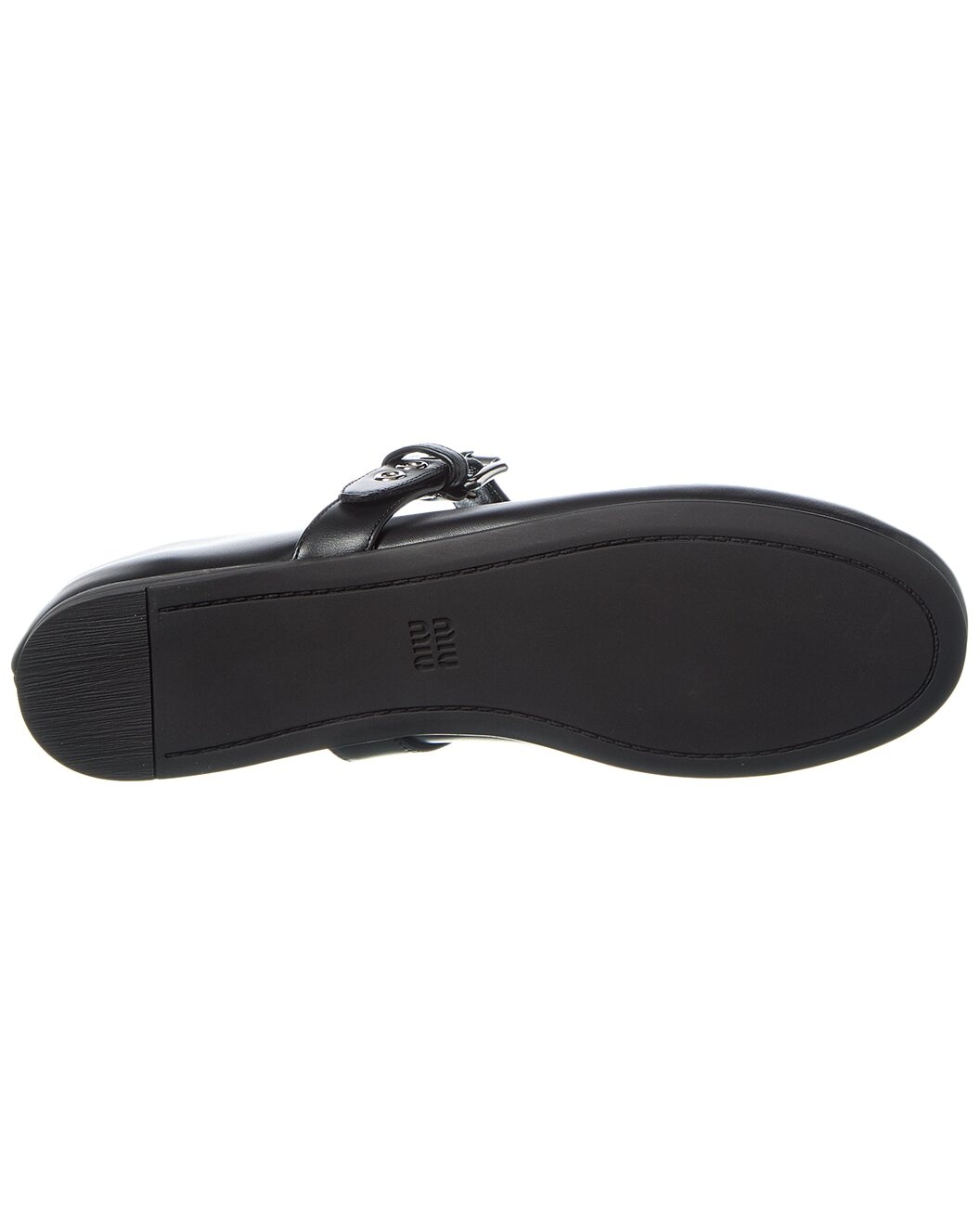 Miu Miu Bow Leather Flat - 4
