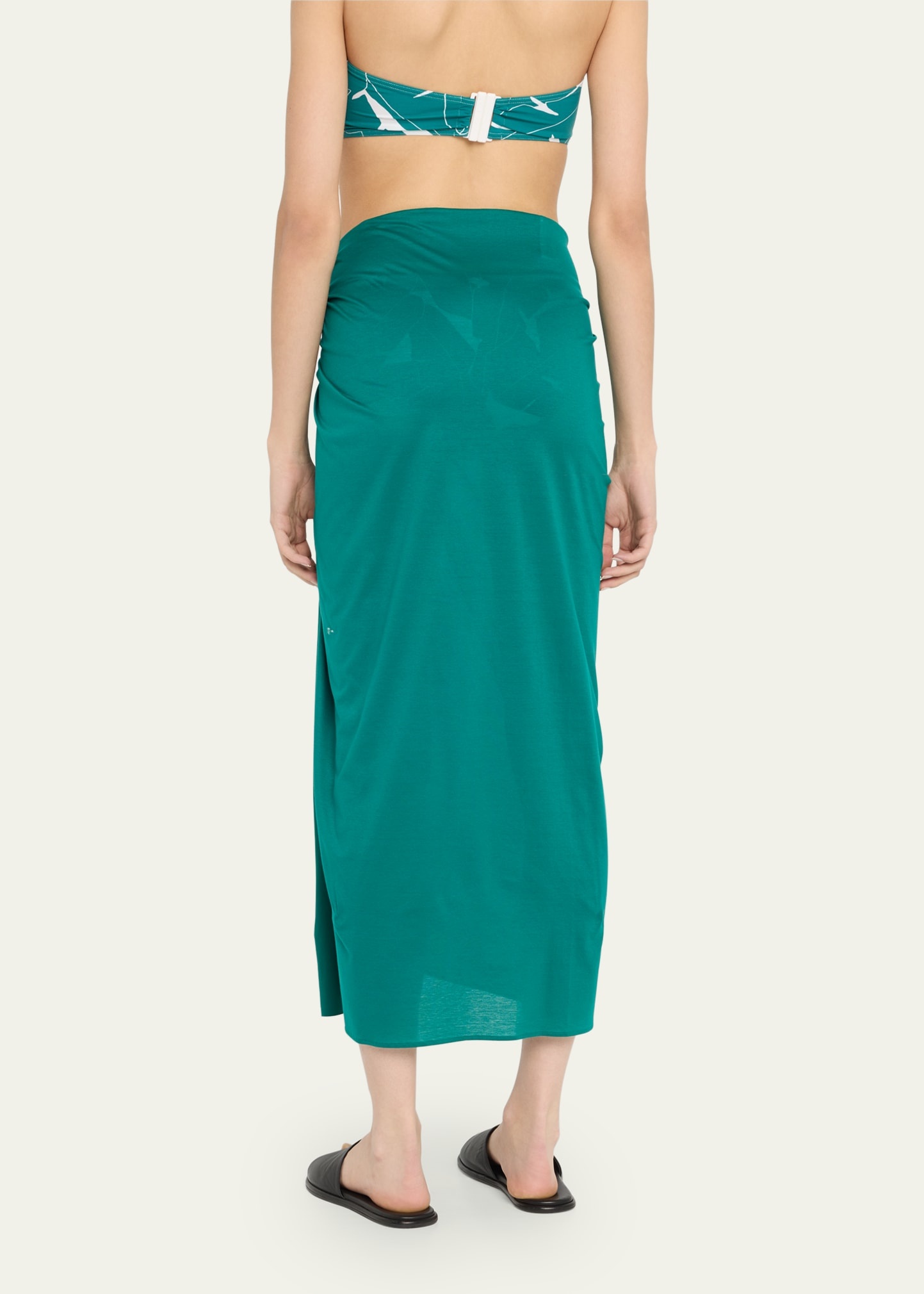 Peplum Long Sarong with Belt - 3