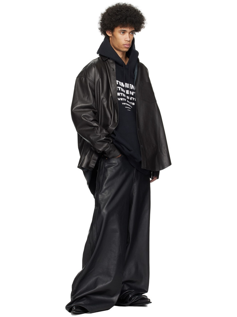 VETEMENTS Black Pyramid Hoodie outlook