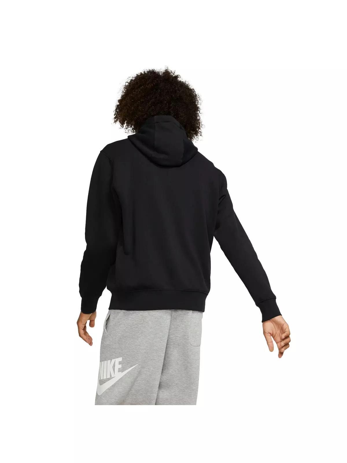 Men's Sportswear Club Fleece Full-Zip Hoodie - Black - 2
