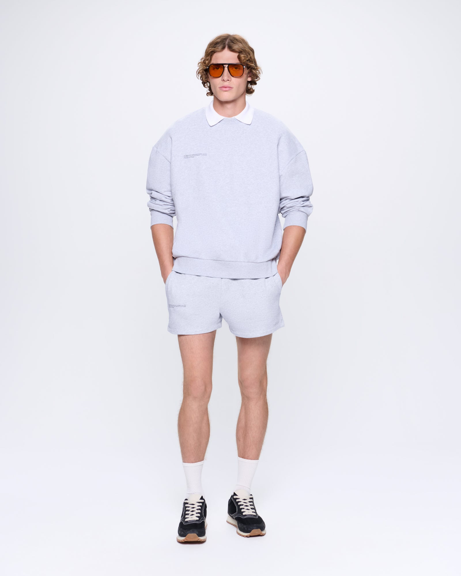 Mens 365 Midweight Sweatshirt - Grey Marl - 3