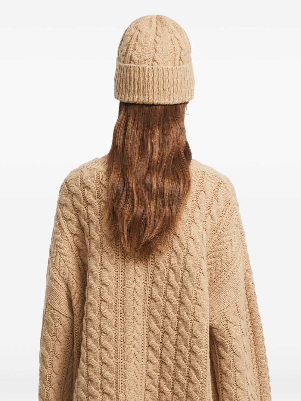 Alma cable-knit beanie - 2
