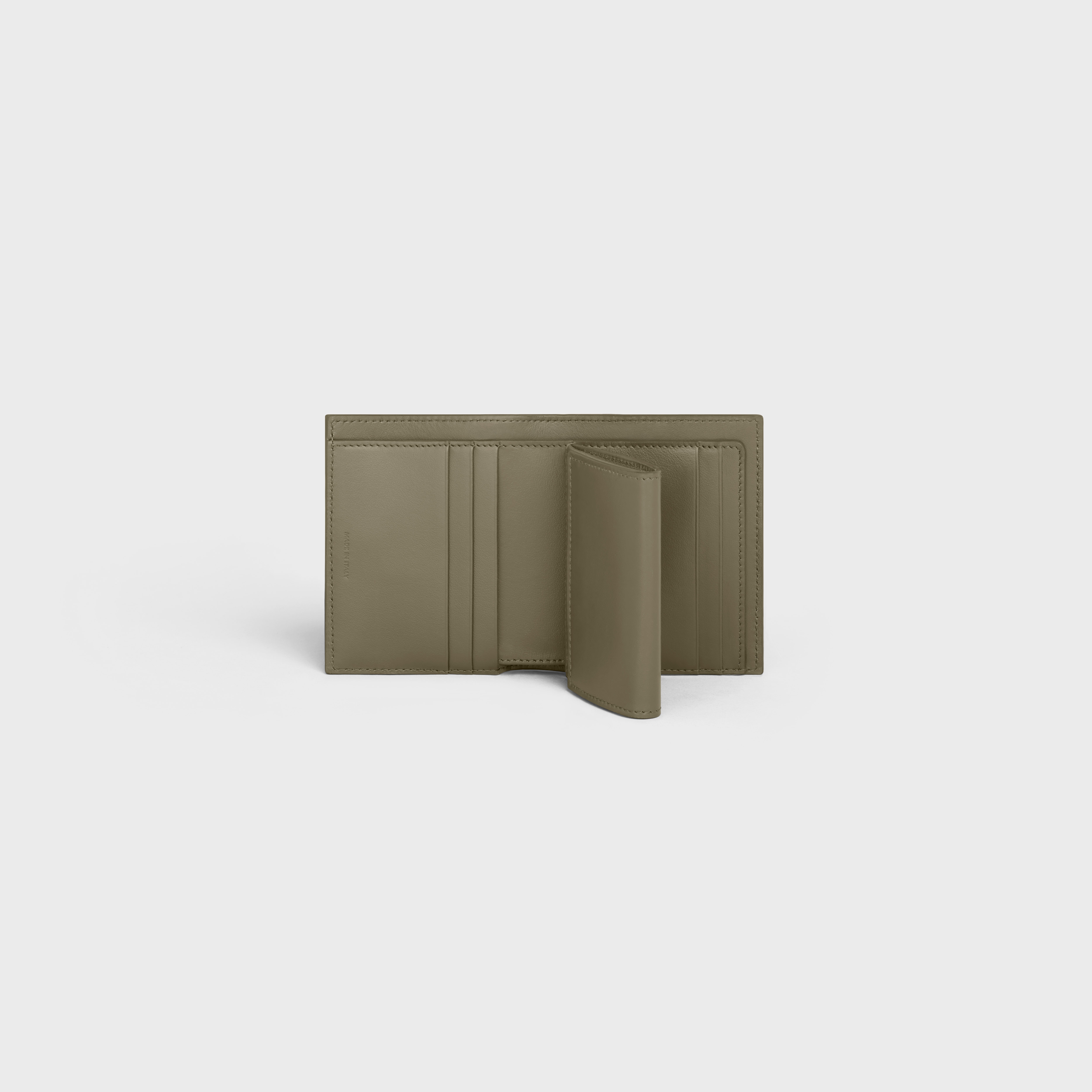 Small Strap Wallet in Bicolour Grained Calfskin - 4
