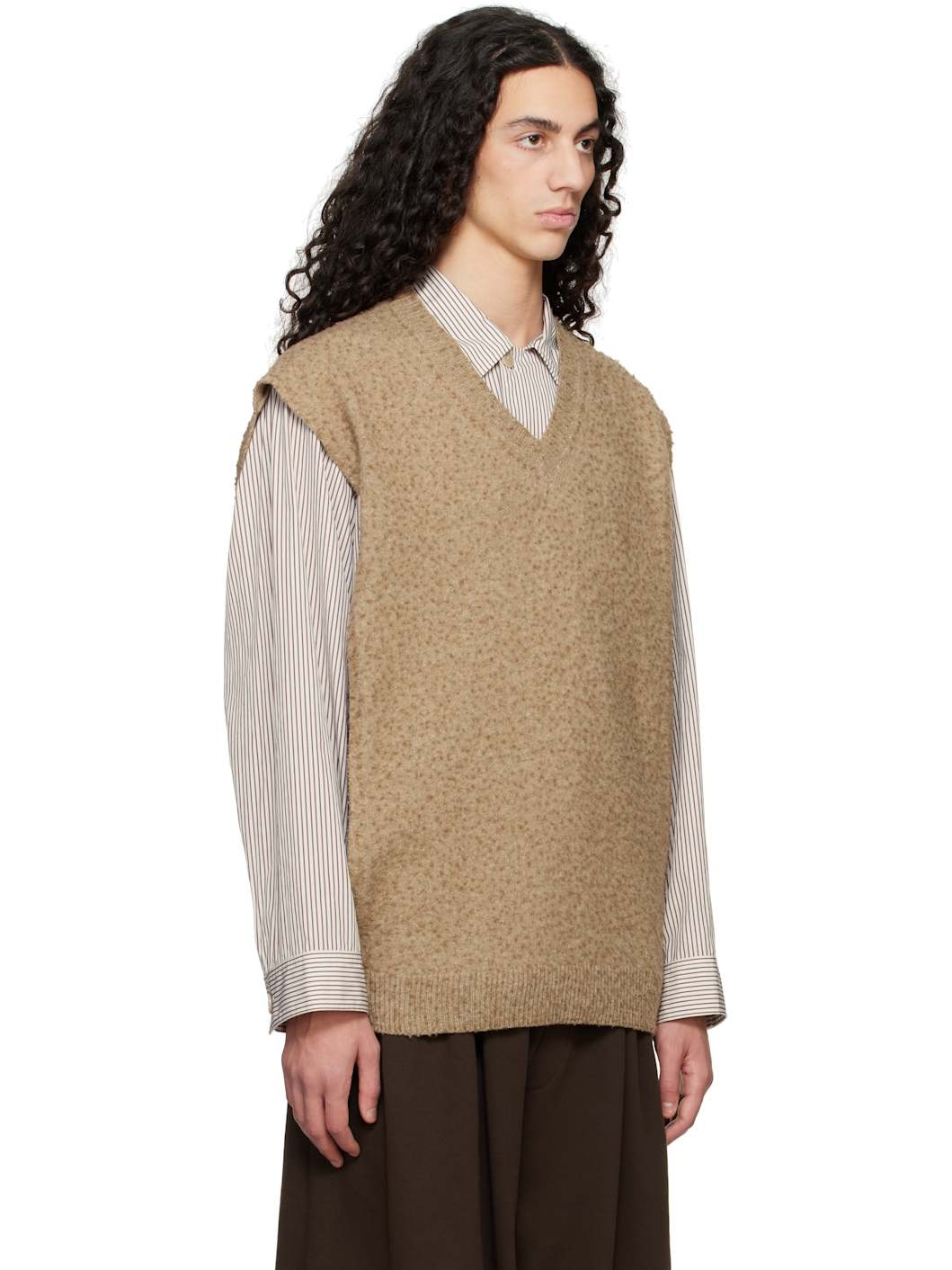 Beige Pilling Stole - 2
