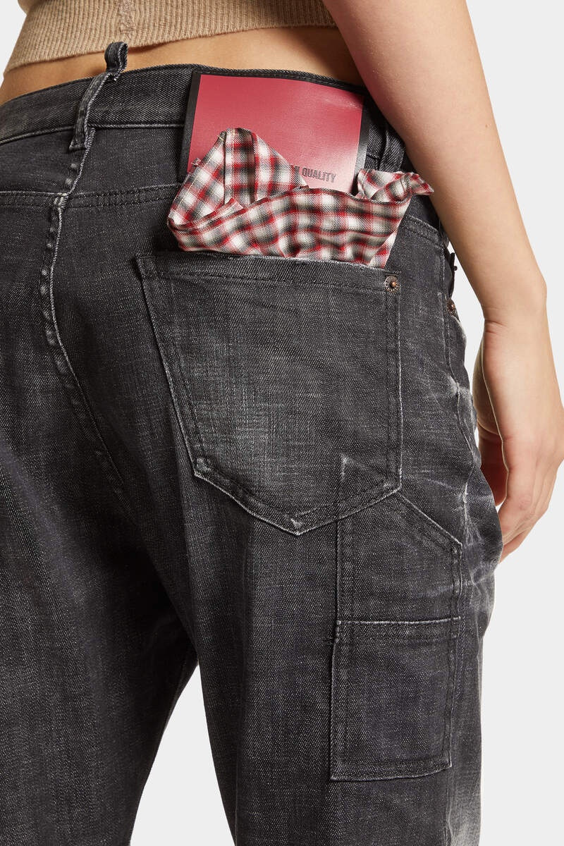 BLACK EASY WASH BABY CARPENTER JEANS 5