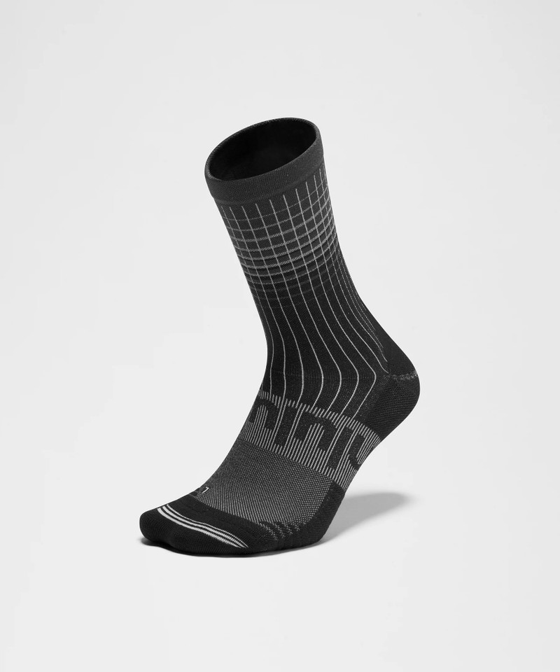 Unisex Power Stride Crew Socks Reflective Grid *Updated 3