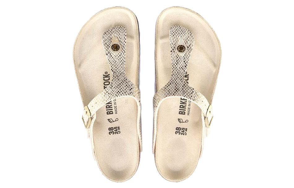 Birkenstock Gizeh Narrow Fit Sandals'Gold Python' 1018665 - 4