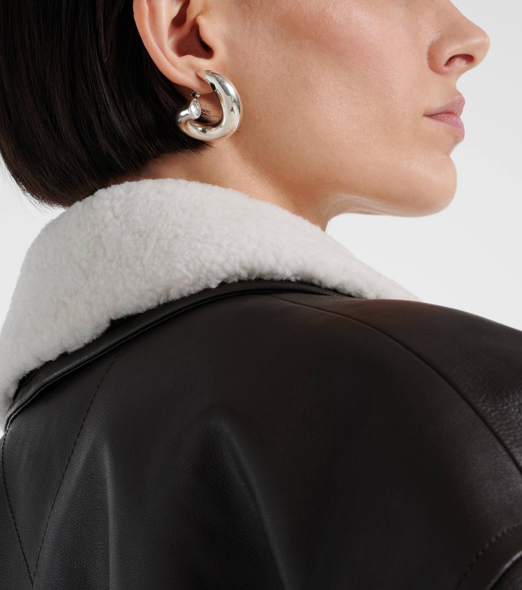 Sterling silver hoop earrings - 6