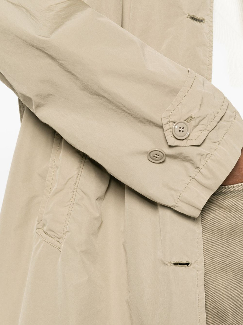 button-up long-sleeve trench coat 5