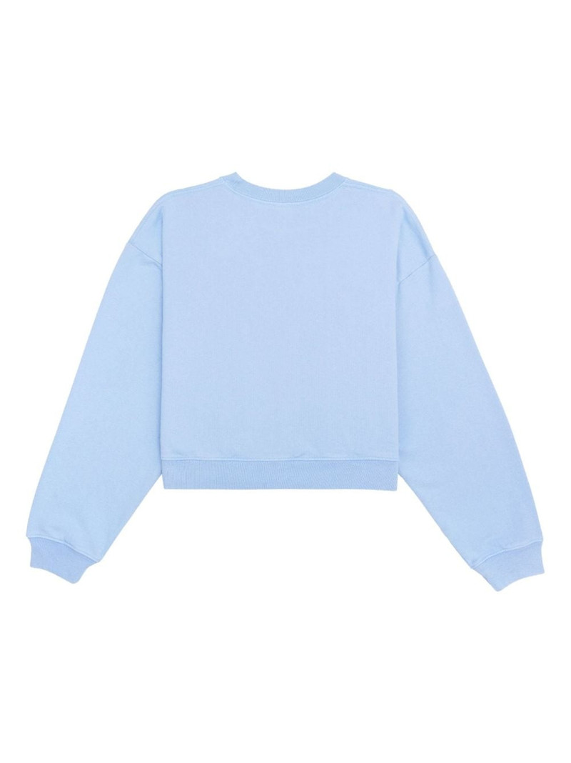 Sporty & Rich Rizzoli cropped logo-print sweatshirt outlook