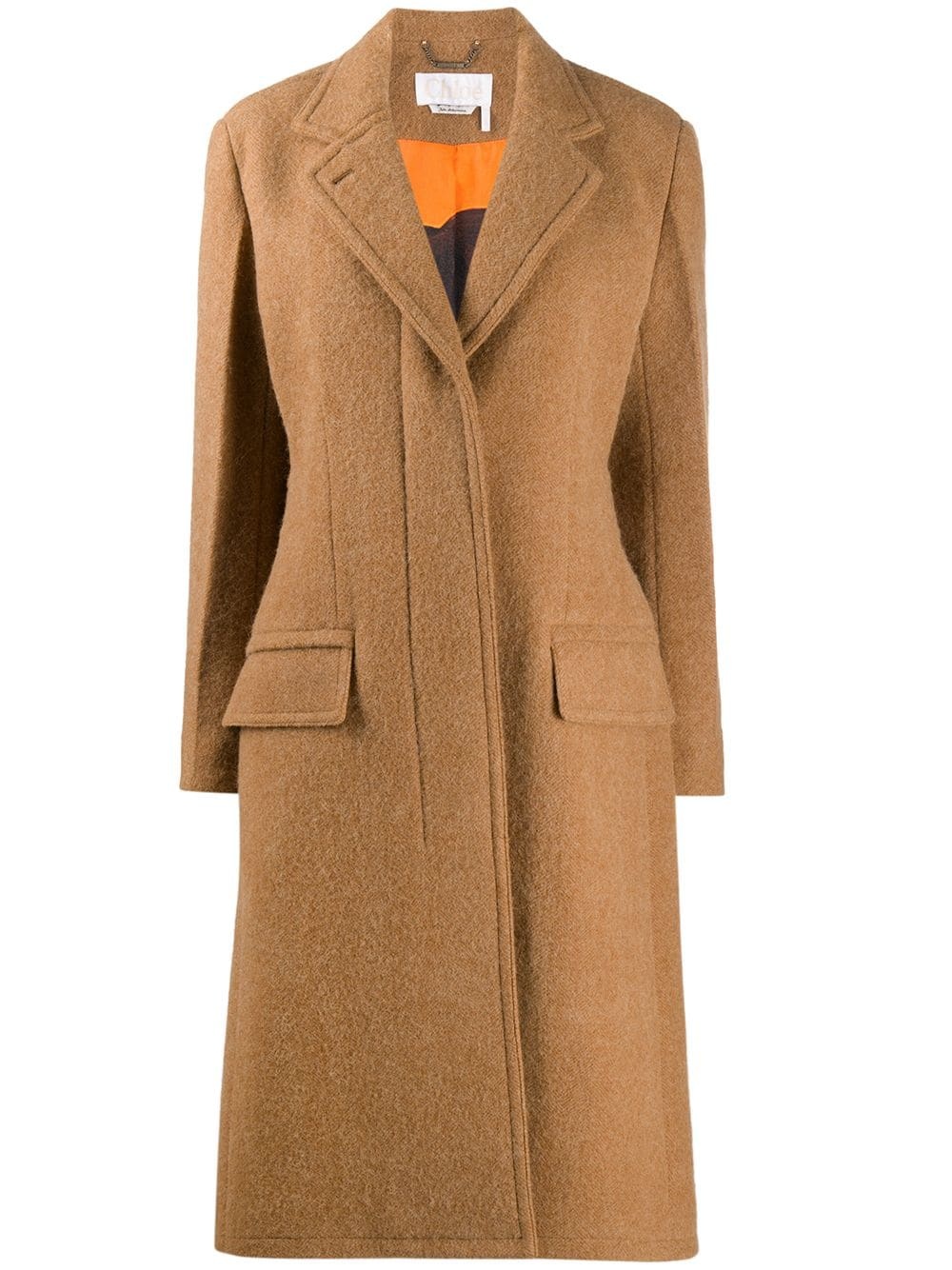 concealed front fastening coat - 1