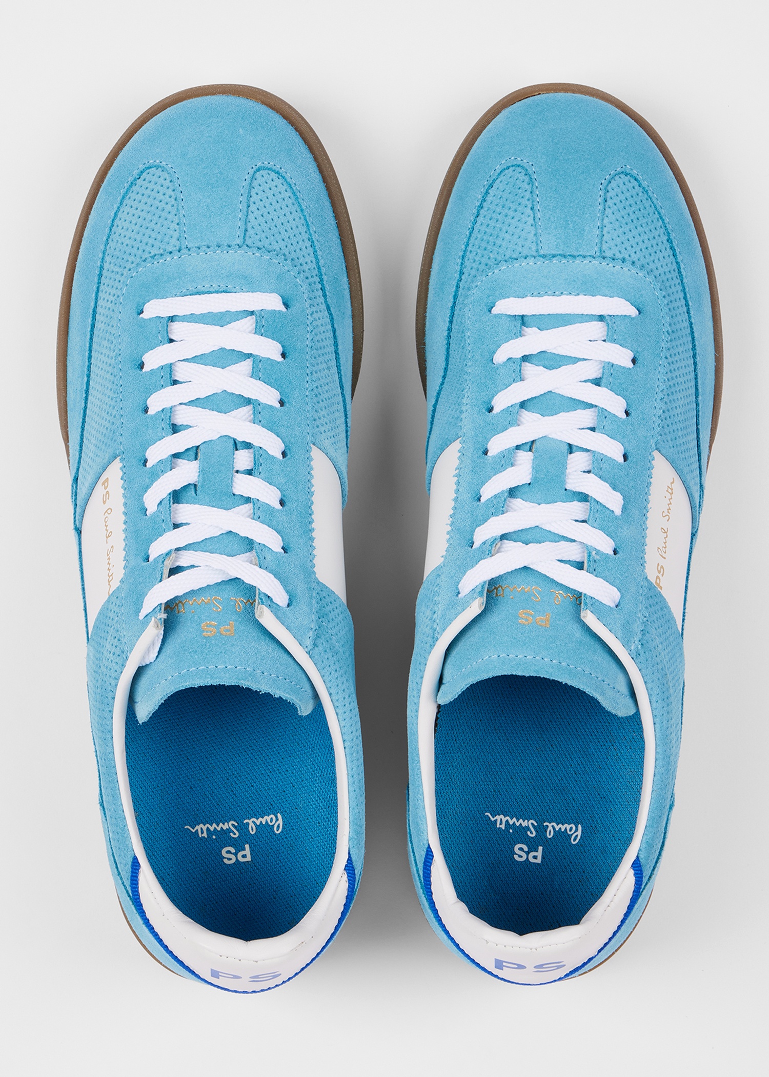 Light Blue Suede 'Dover' Trainers - 4