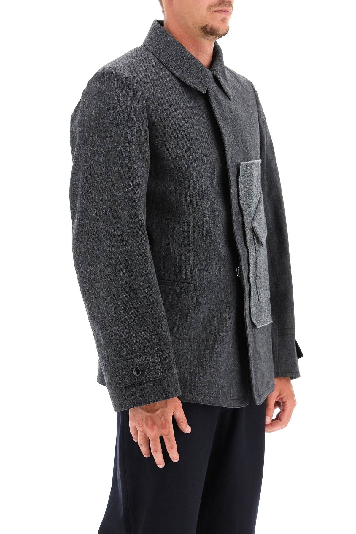 'MEMORY OF' WOOL BLEND JACKET - 3