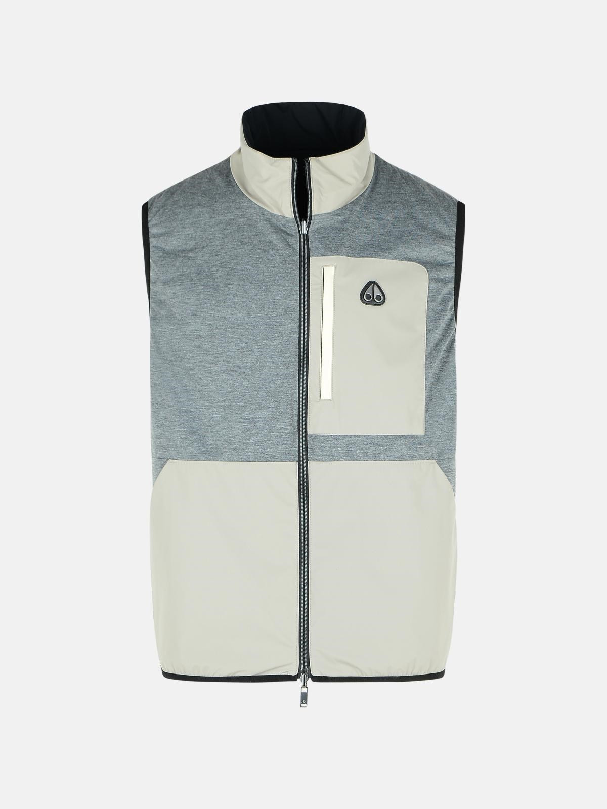 'DOMINION' BLACK NYLON BLEND VEST - 4