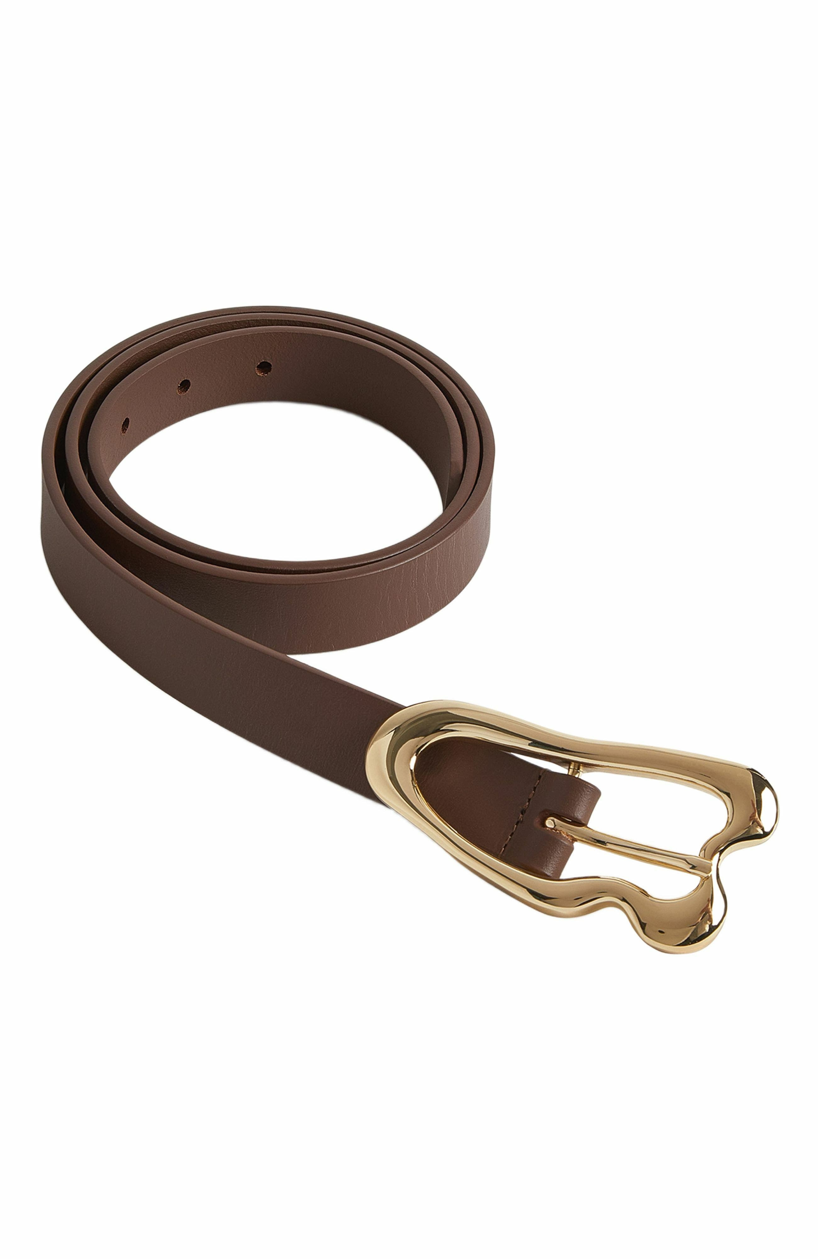 Cynthia Rowley Signature Thin Buckle Belt in Brown at Nordstrom - 1