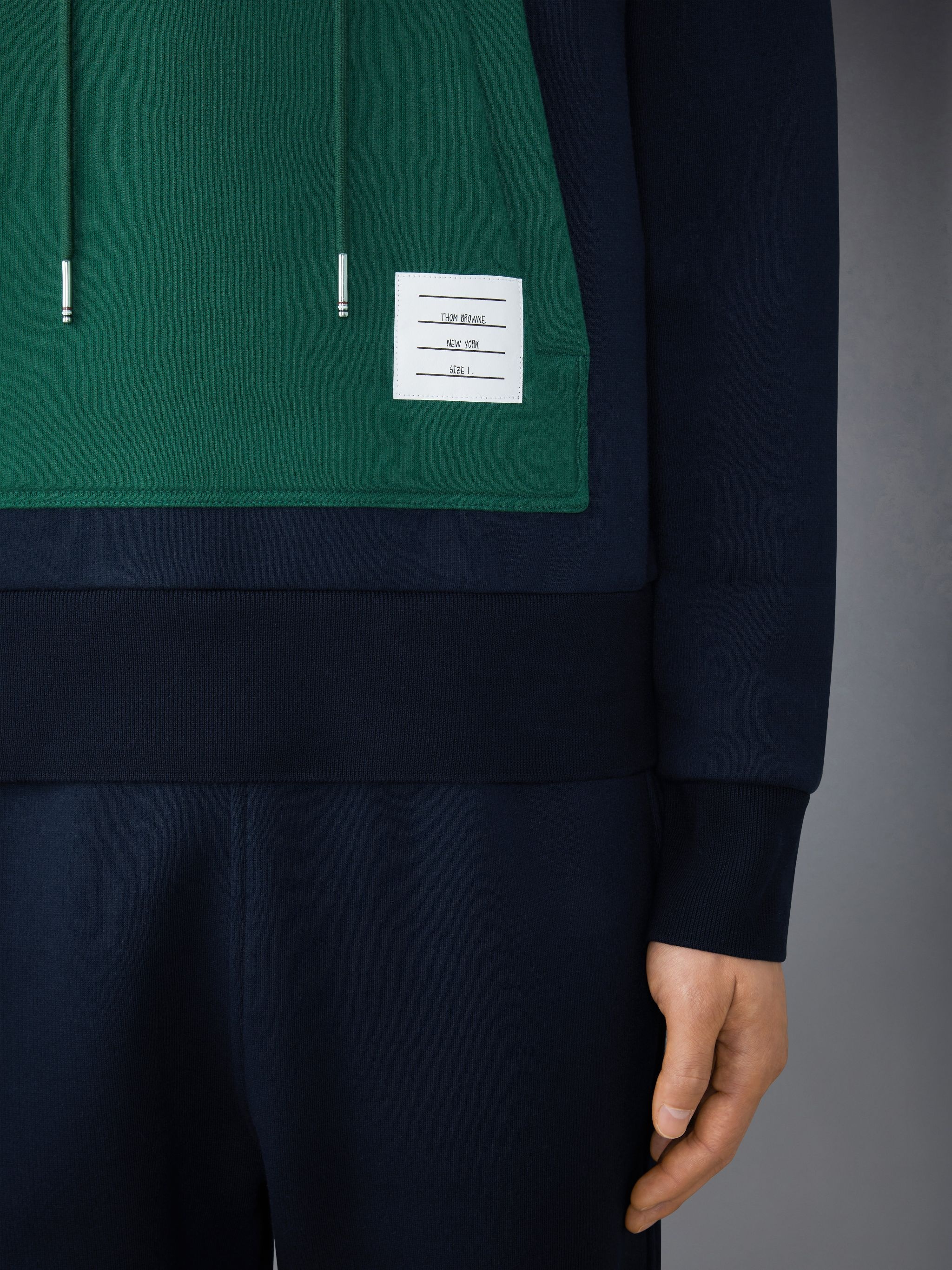 Brushed Color Blocked Hoodie Pullover - 4