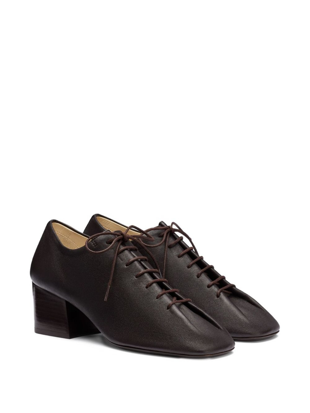 Souris leather lace-up derby shoes - 2