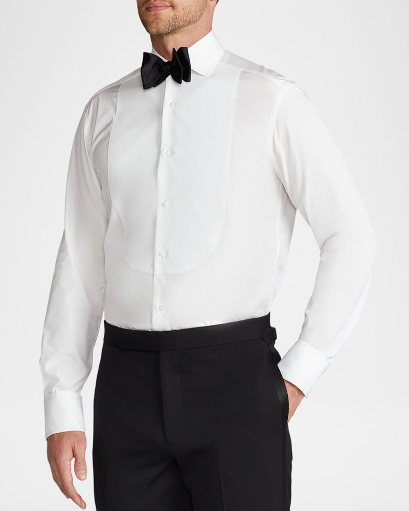 Piqué-Bib French Cuff Tuxedo Shirt 7