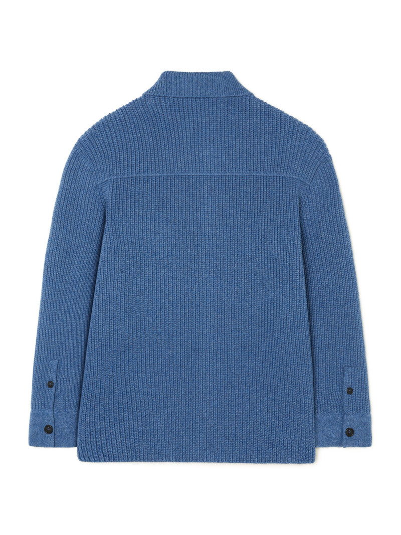 Knitted Ribbed “Denim” Overshirt 3