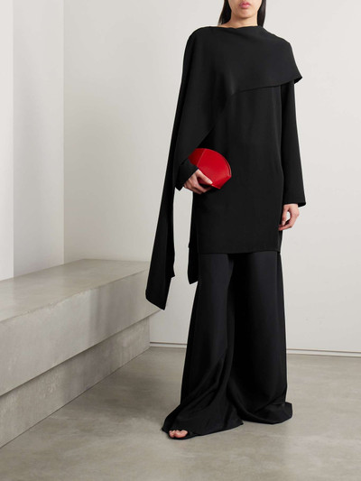 The Row Lea draped silk-crepe tunic outlook