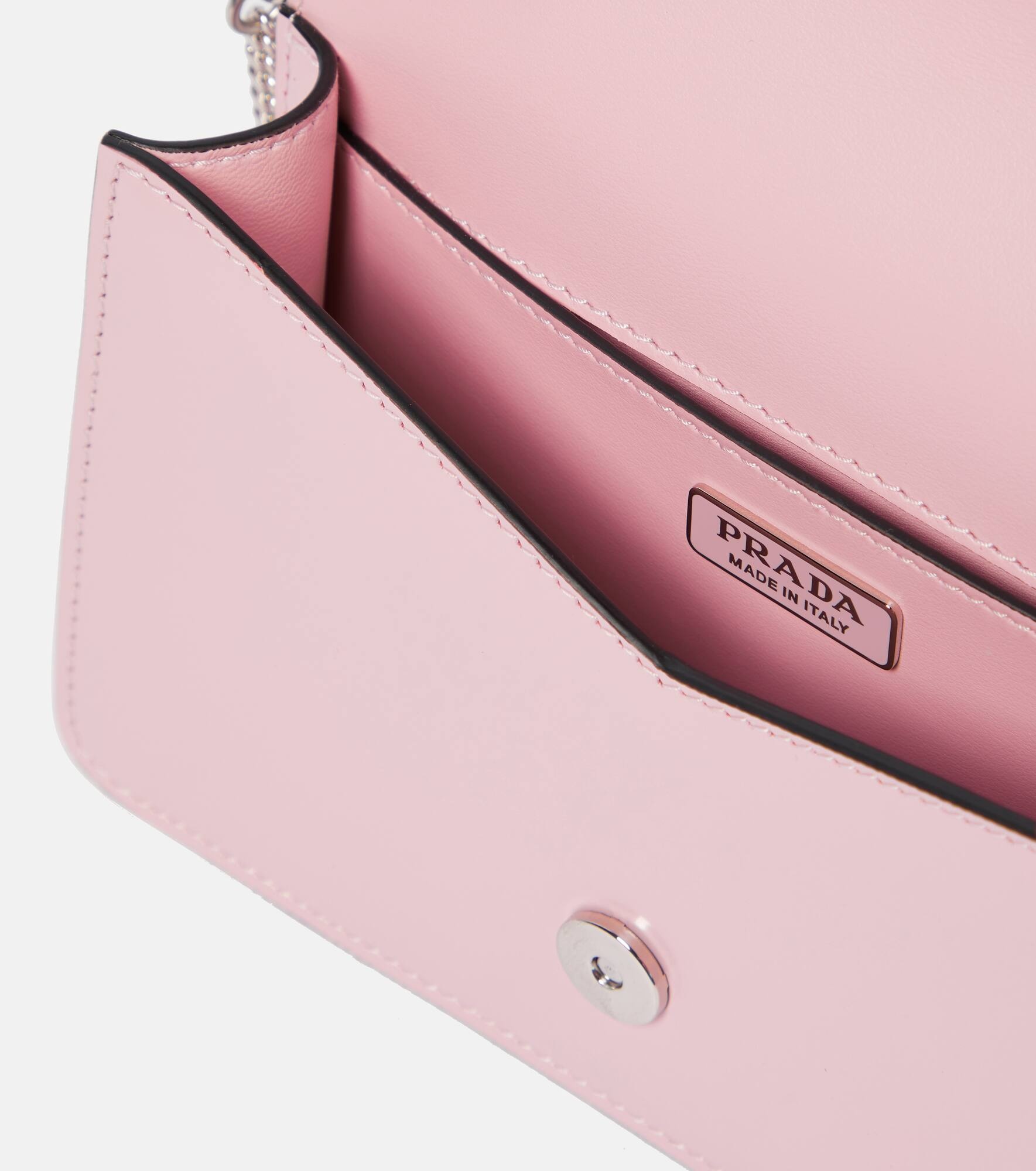 Logo leather shoulder bag - 3