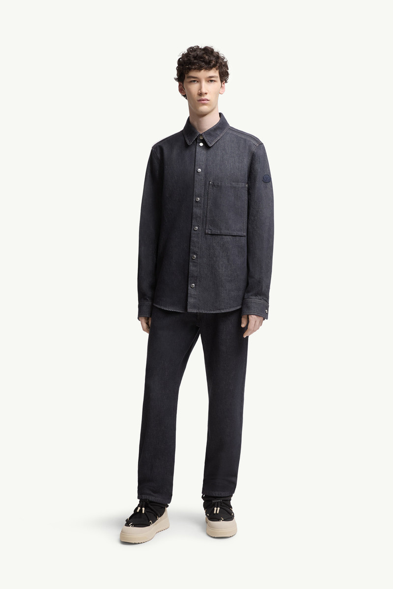 Moncler Denim Long Sleeve Shirt outlook