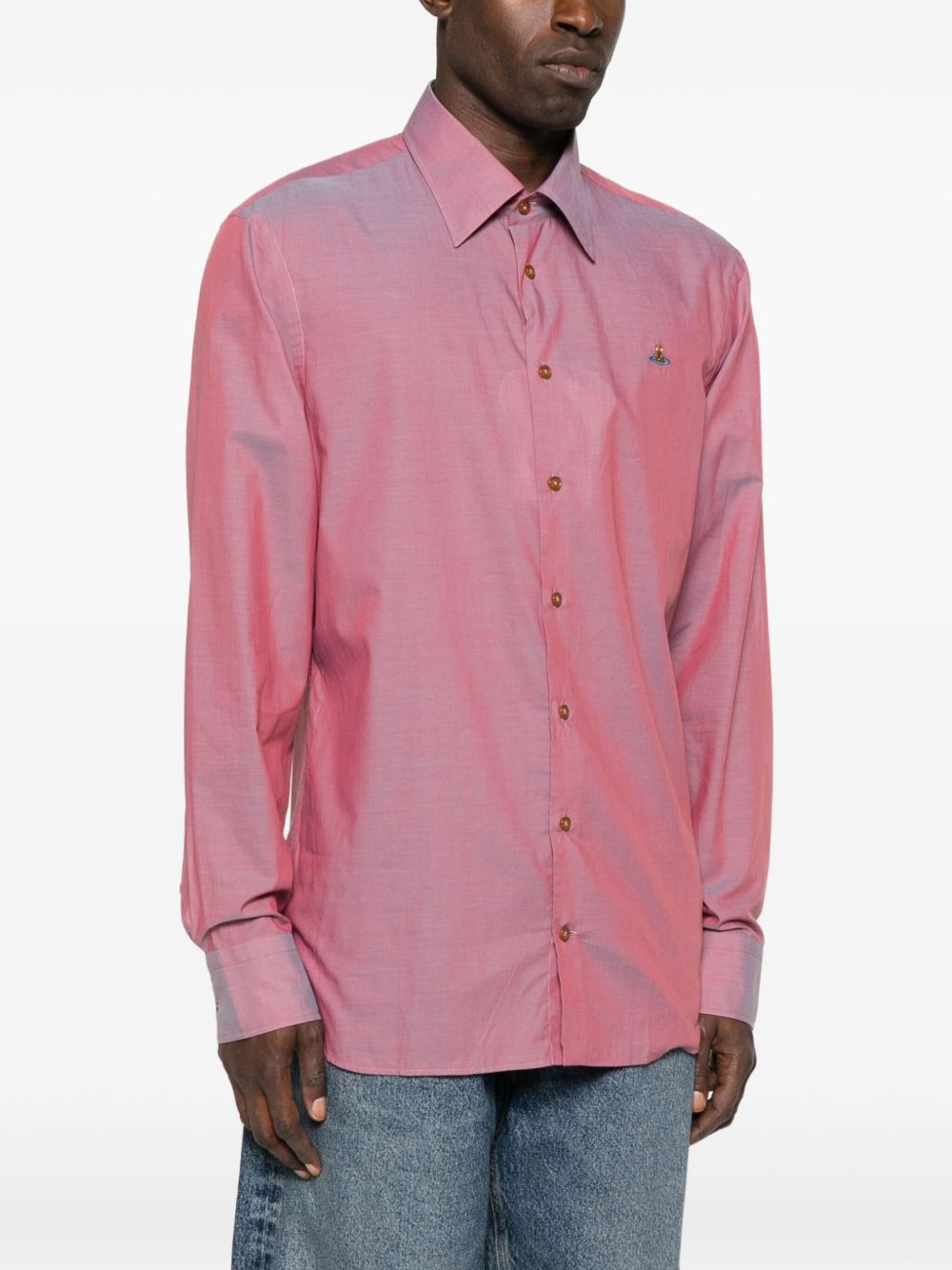 ORB-EMBELLISHED LONG-SLEEVED SHIRT - 4