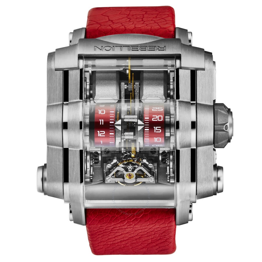 Rebellion - Rebellion T-1000 Automatic Black Dial Men's Watch RB.T1K.TI.RD - 1