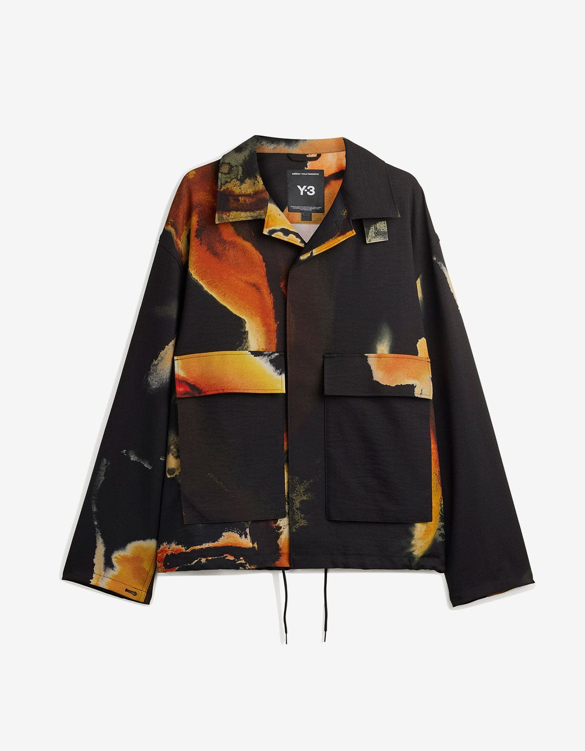 Y-3 Black AOP Sport Uniform Coach Jacket - 1
