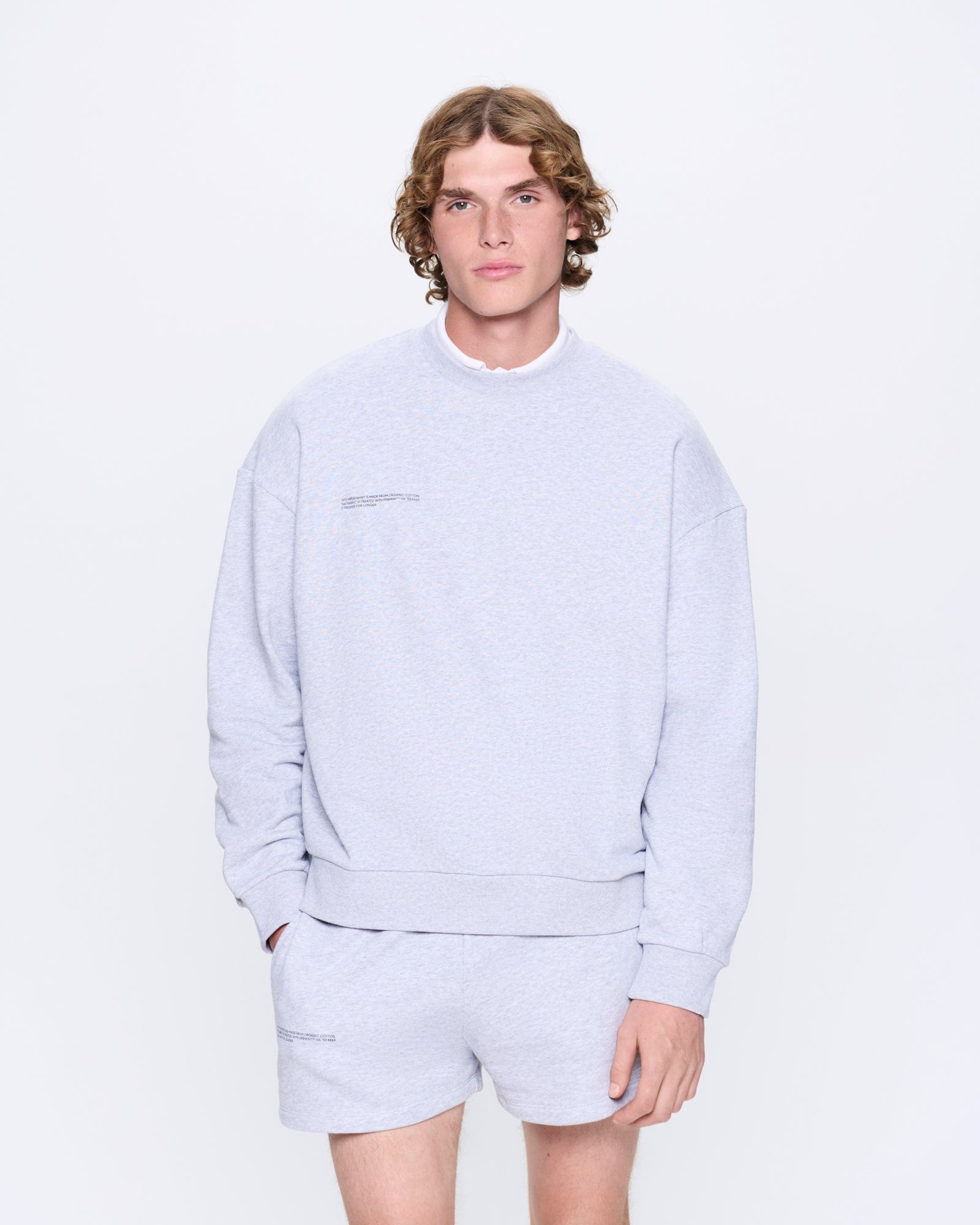 Mens 365 Midweight Sweatshirt - Grey Marl - 2