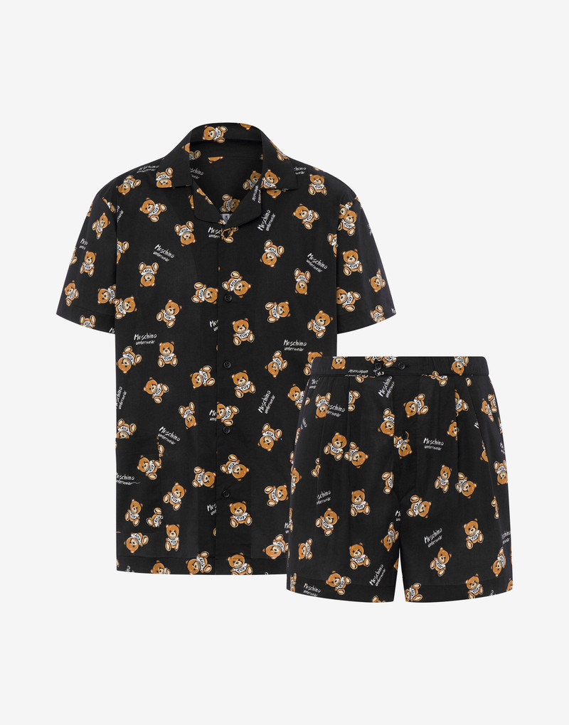 ALLOVER TEDDY BEAR POPLIN PYJAMAS 1