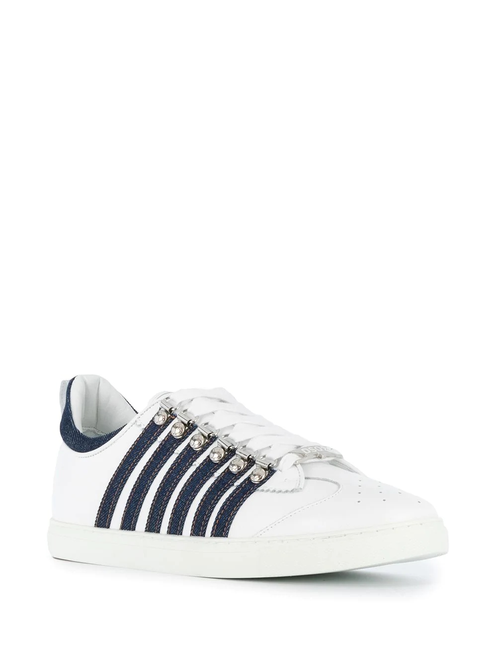 side-stripe sneakers - 2