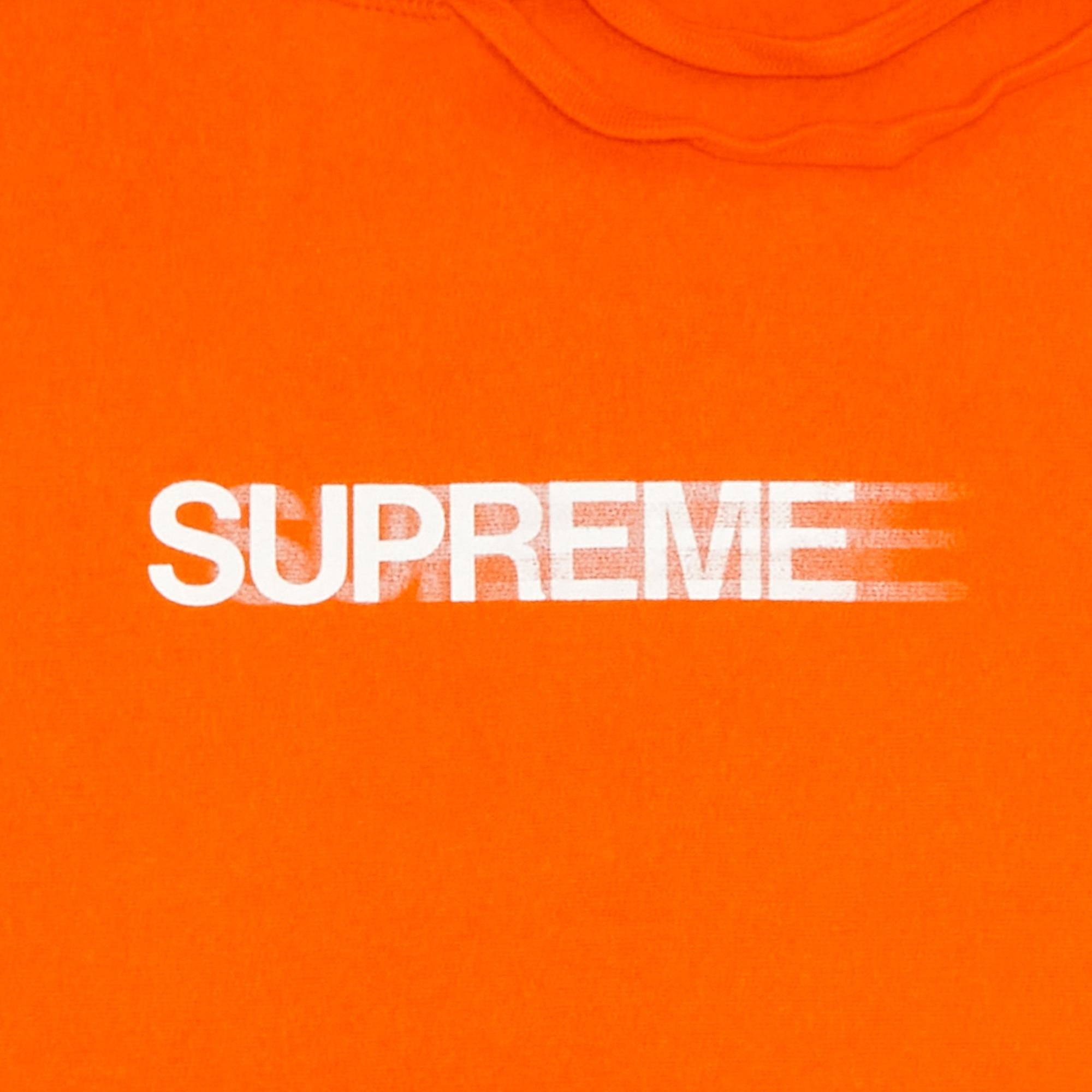 Supreme Motion Logo Hooded Sweatshirt 'Orange' - 2