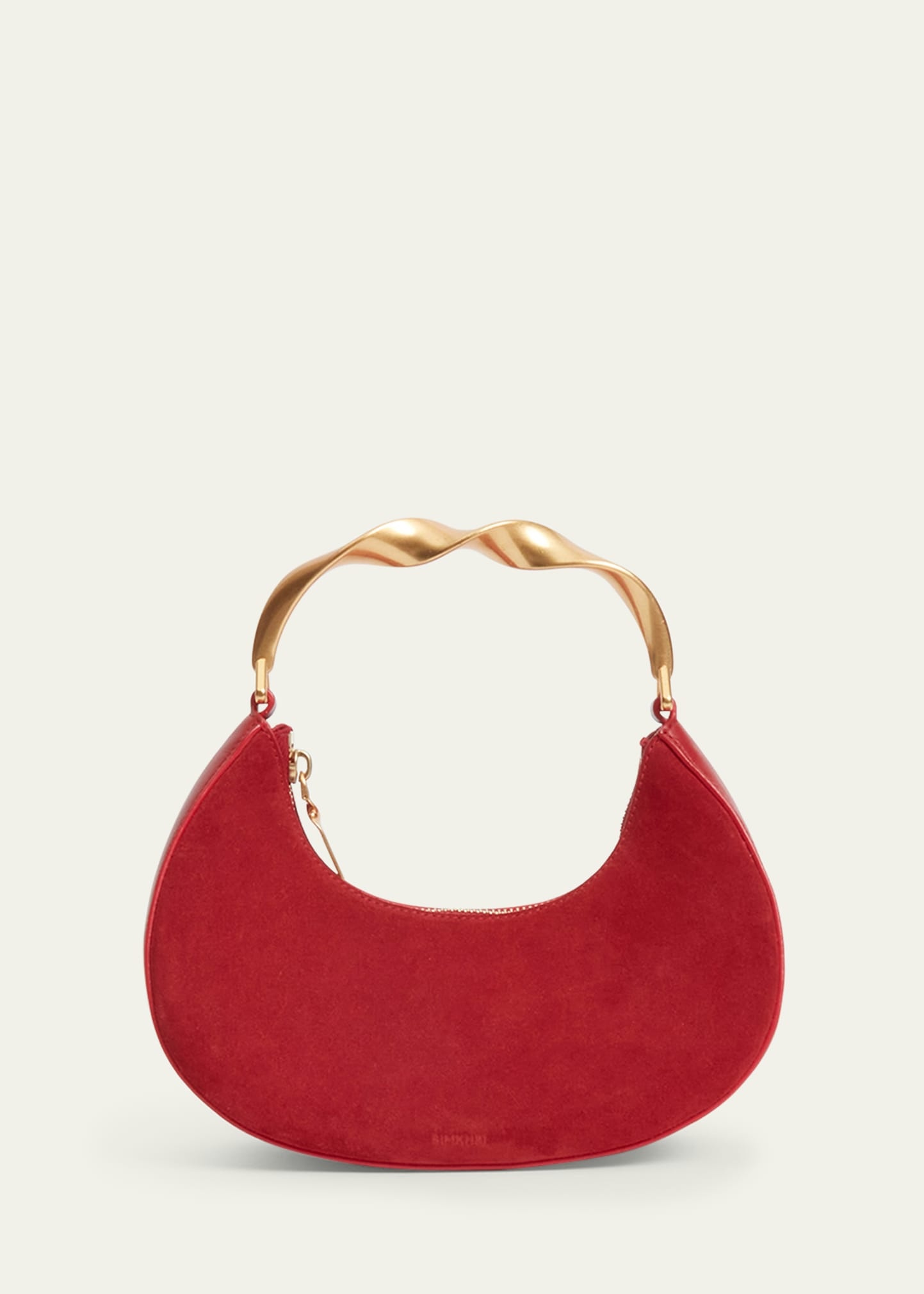 Nixi Suede Twist Top-Handle Bag - 3