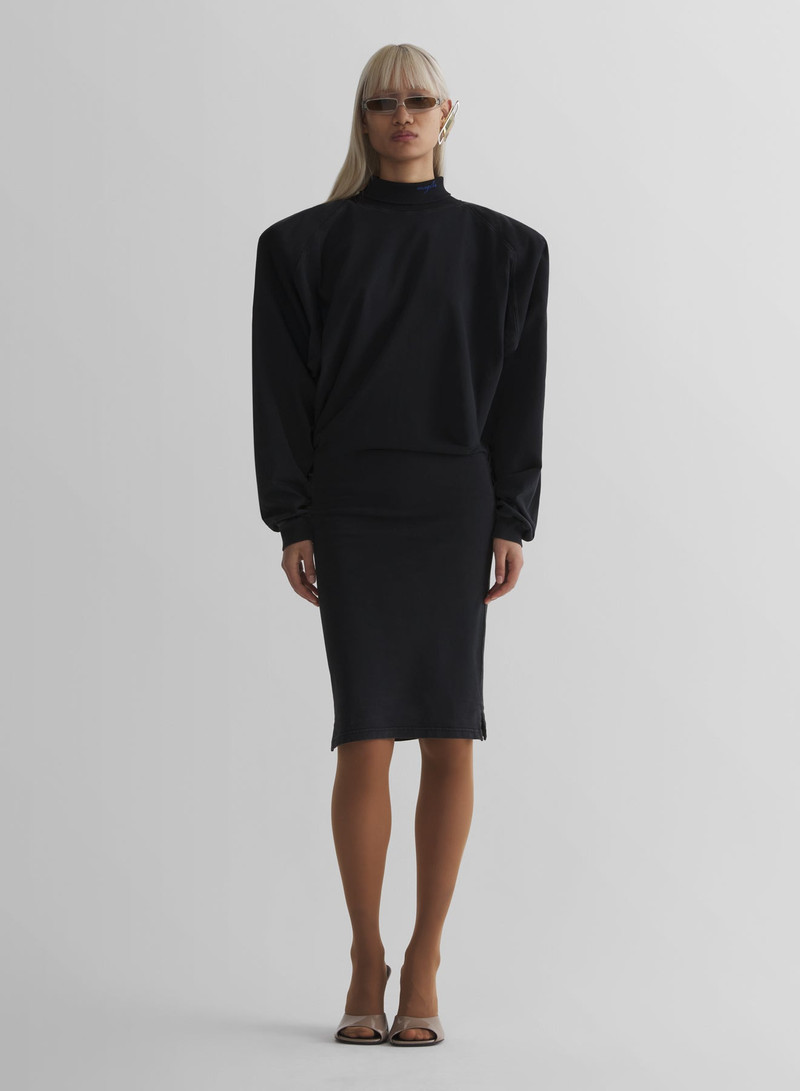black bat sleeves t-shirt dress 1
