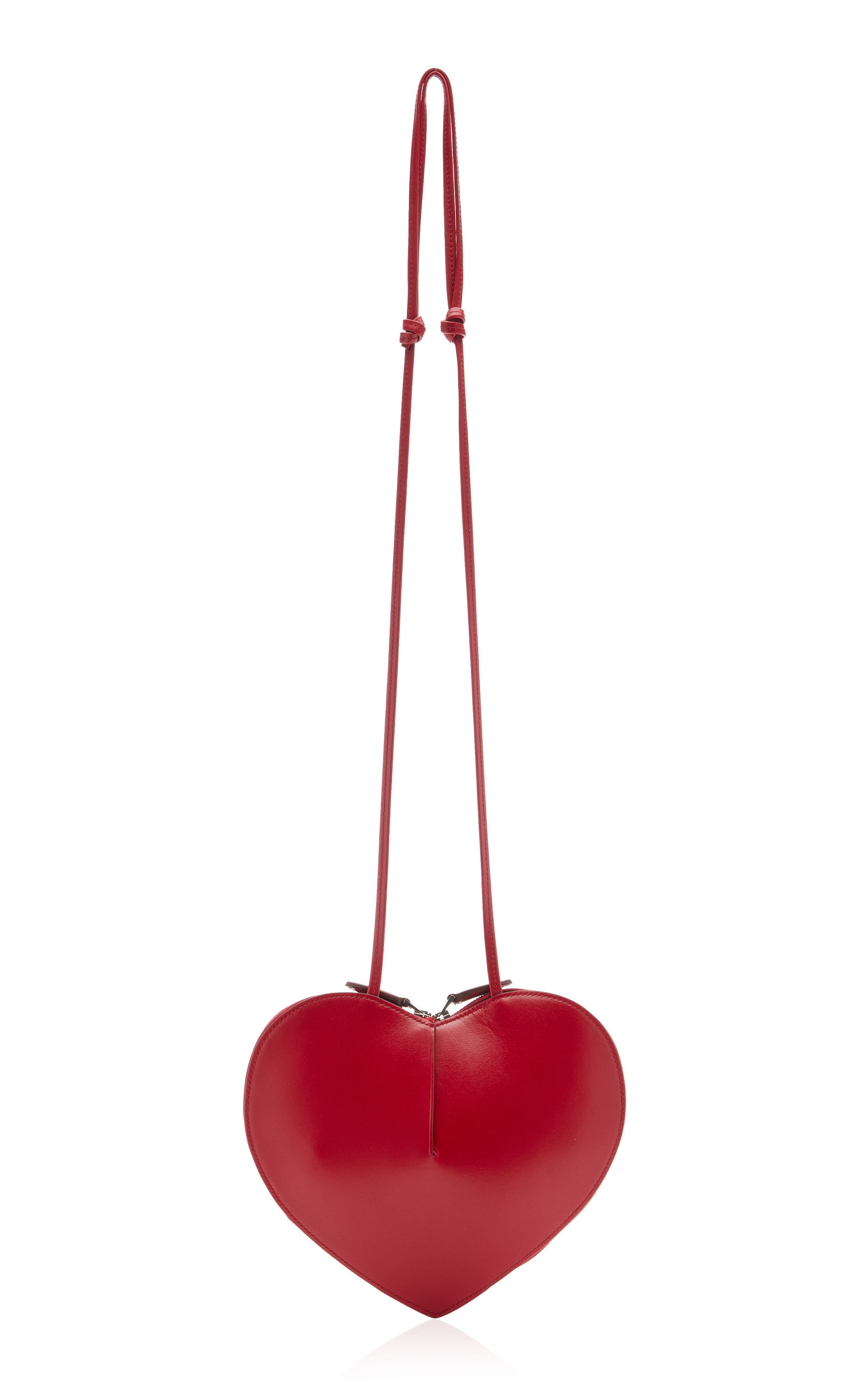 Le Coeur Leather Crossbody Bag red - 4