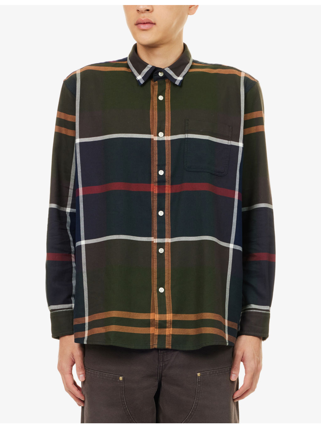 Renford Check-Pattern Cotton Shirt - 3