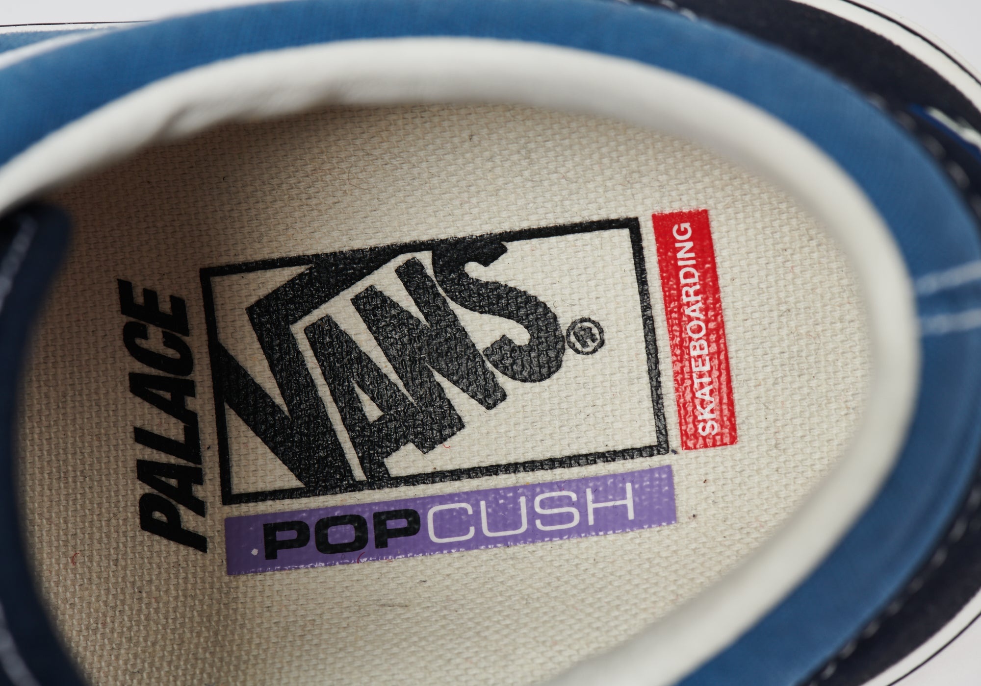 PALACE VANS SKATE OLD SKOOL NAVY / WHITE - 8