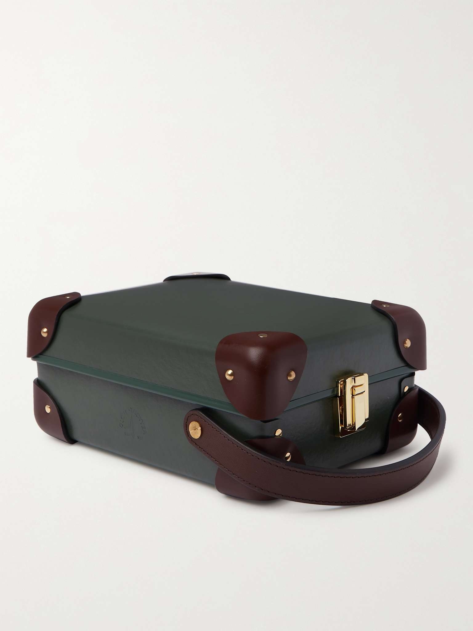 Leather-Trimmed Three-Watch Case - 3