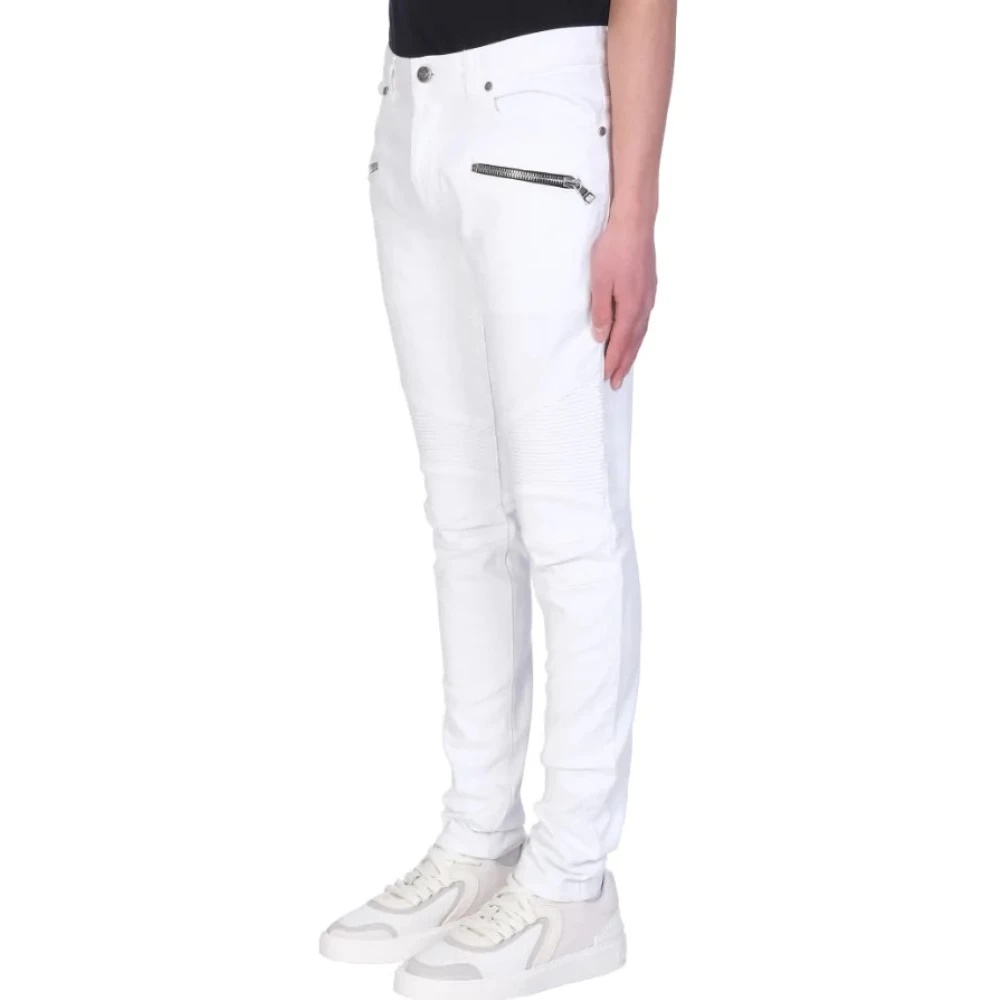 SLIM FIT WHITE JEANS - 2