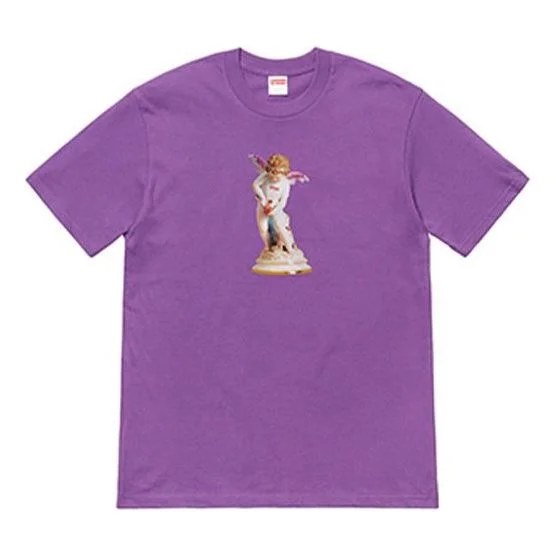 Supreme SS19 Cupid Tee Purple Angel Printing Short Sleeve Unisex SUP-SS19-688 - 1