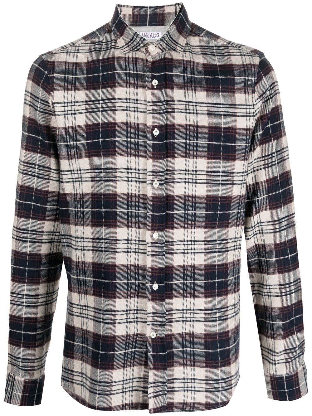 checked cotton shirt - 1